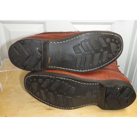 Vtg Gokey Hunting Snake Gro-Cord Boots Mens 10.5 E Brown Bison Classic Engineer main image 10